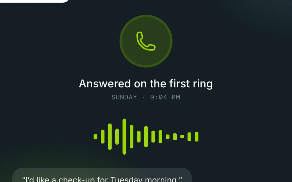 Voice Agent interface